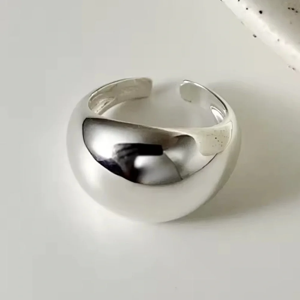 ⚜️ Elegant Silver Dome Ring